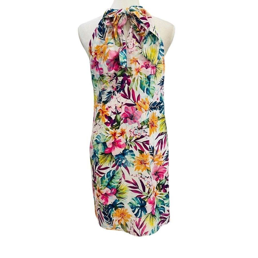 Tommy Bahama Garden of Hope & Courage Silk Shift Dress Tropical Print NWT $238 - Picture 10 of 14